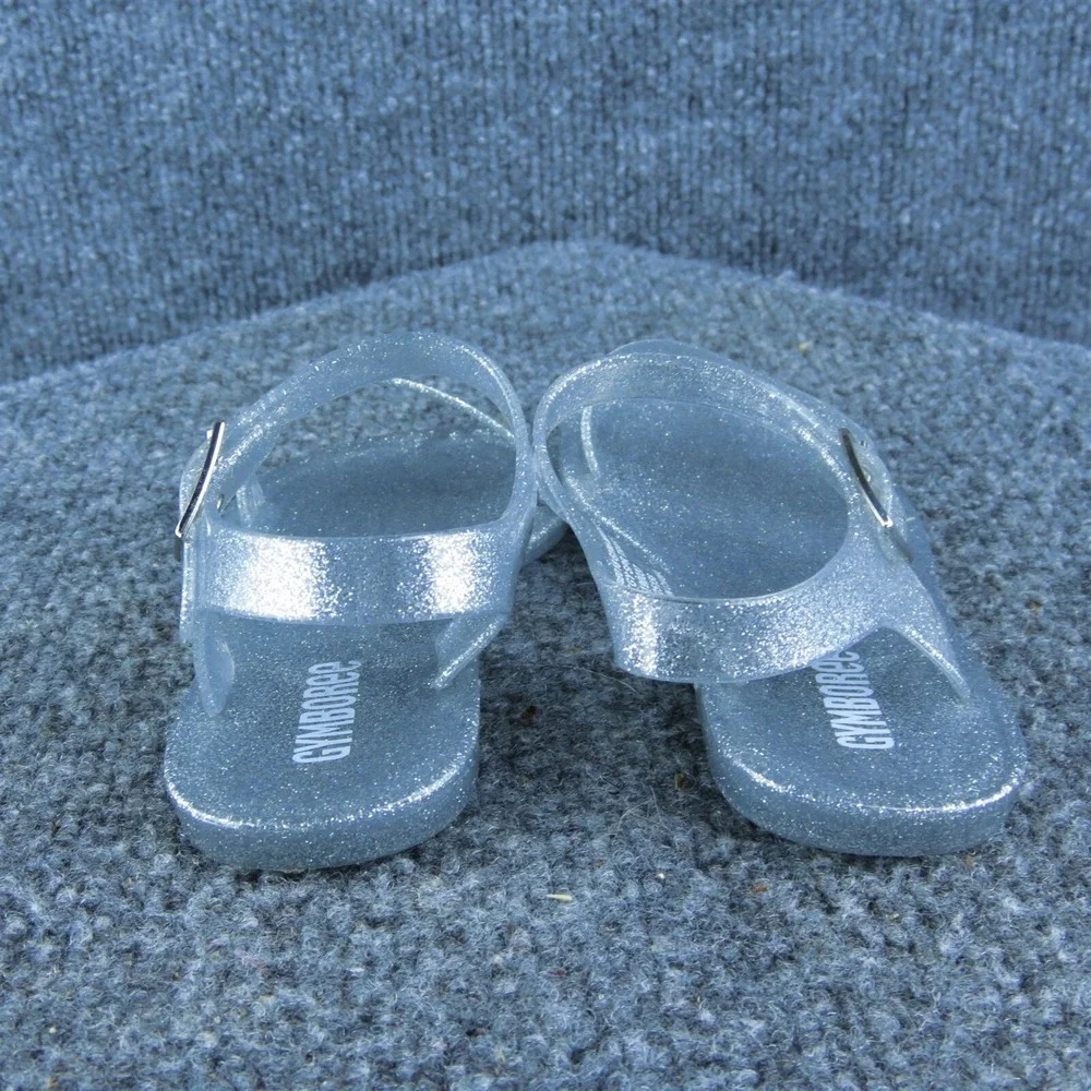 Gymboree Girls Gladiator Size T 9 Medium Shoes‎ Clear Synthetic Buckle